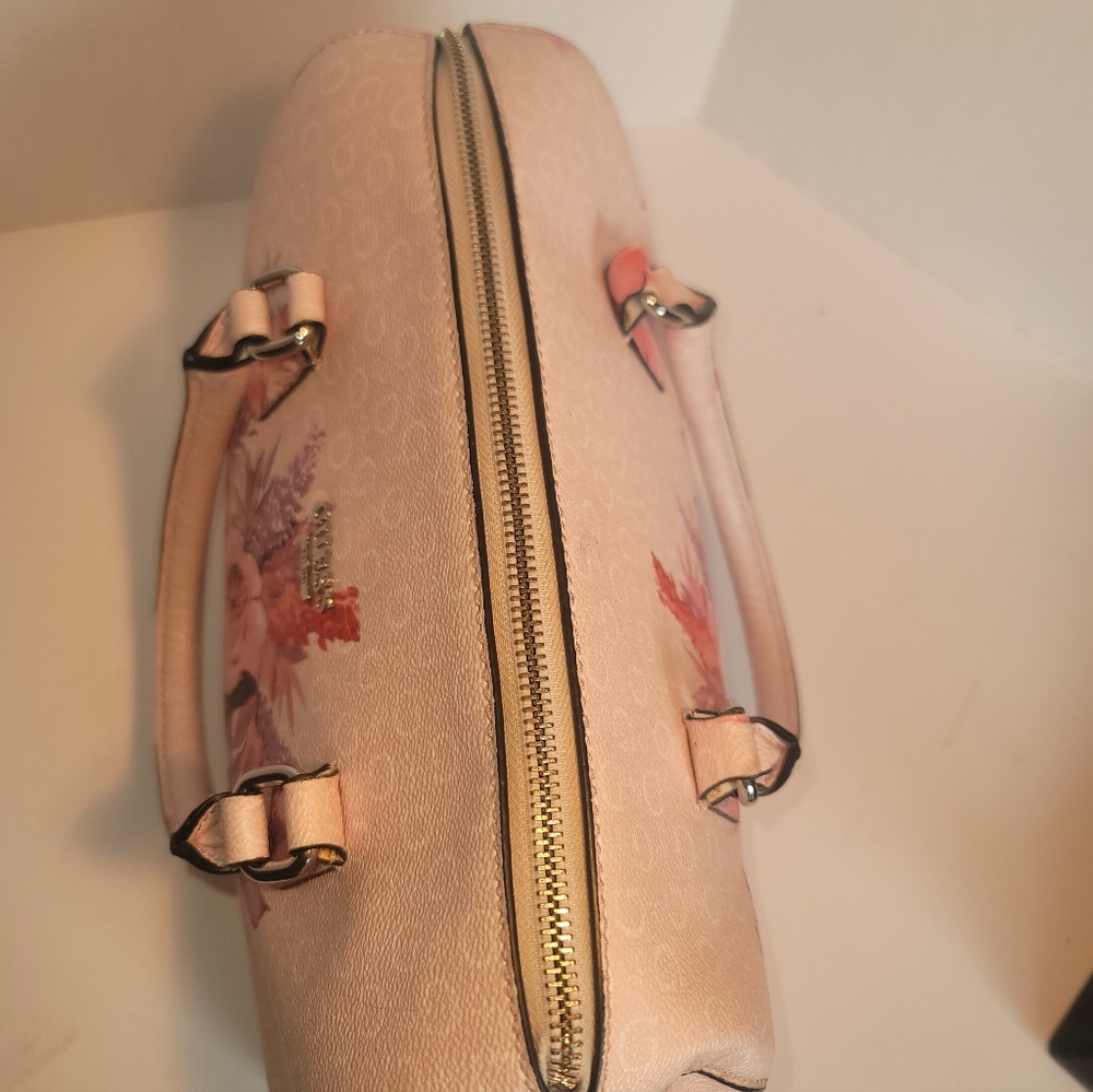 Vintage Guess Floral Print Satchel Handbag - Picture 3 of 11